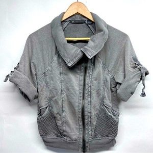 Armani Exchange Women’s Gray Zip Jacket Size Medium